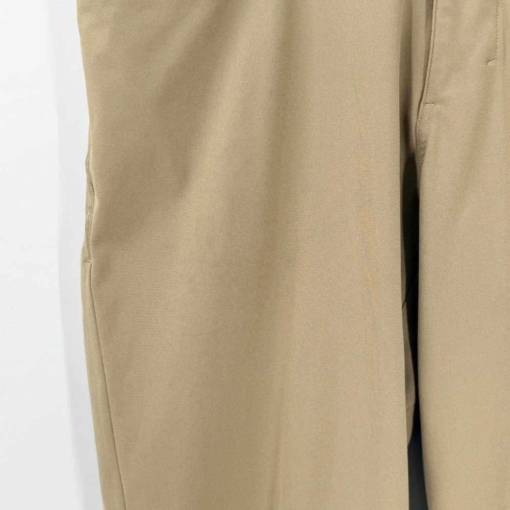 Lululemon Commission Pant Slim Mens sz 31 32x28 Tan Warpstreme Chino Preppy